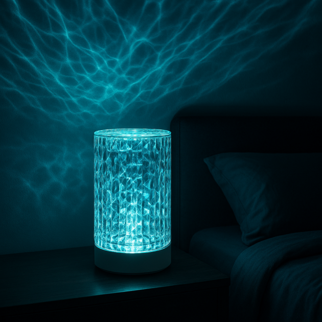 Crystal Water Ripple Projector Night Light