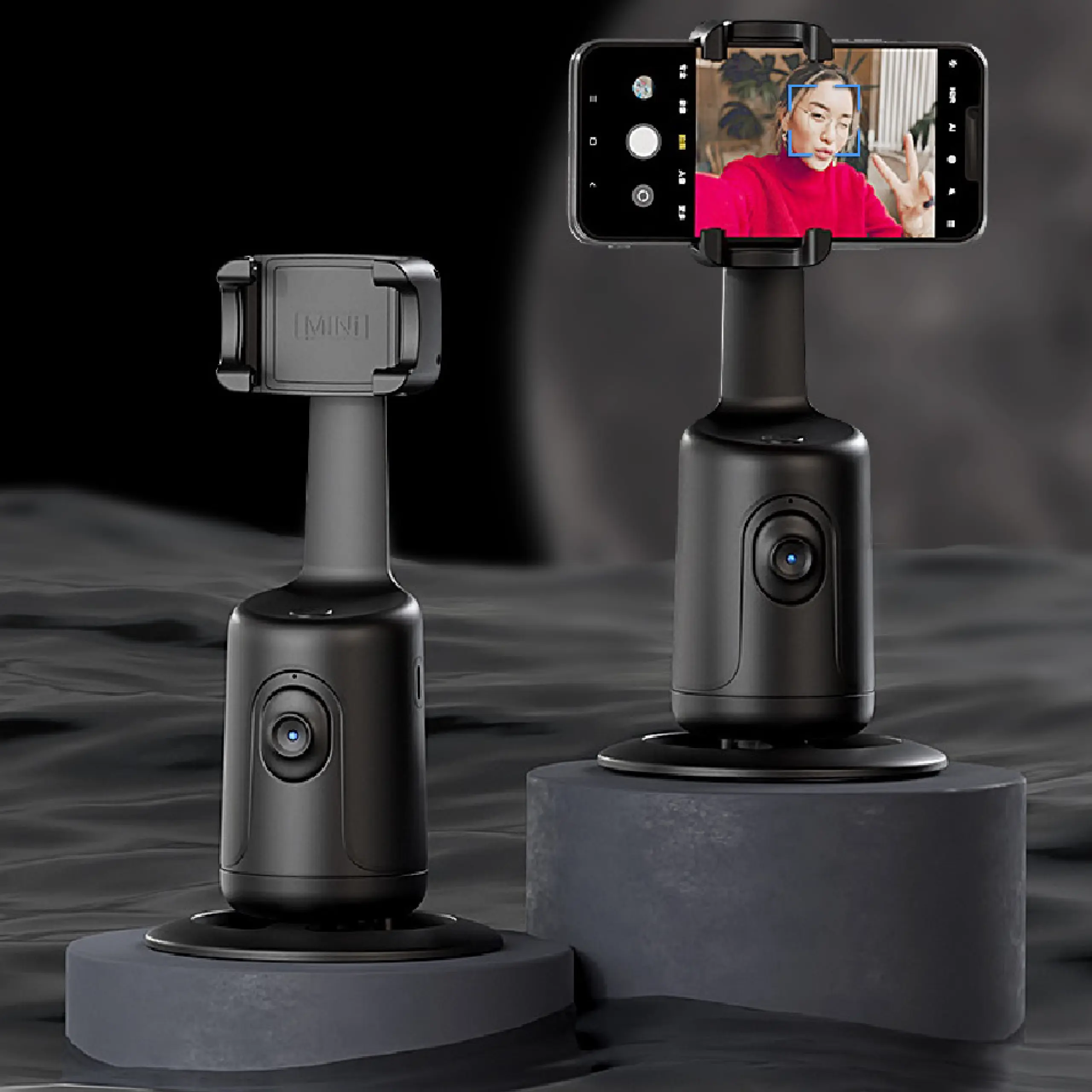 360 Auto Face Tracking Phone Holder - الصورة 2
