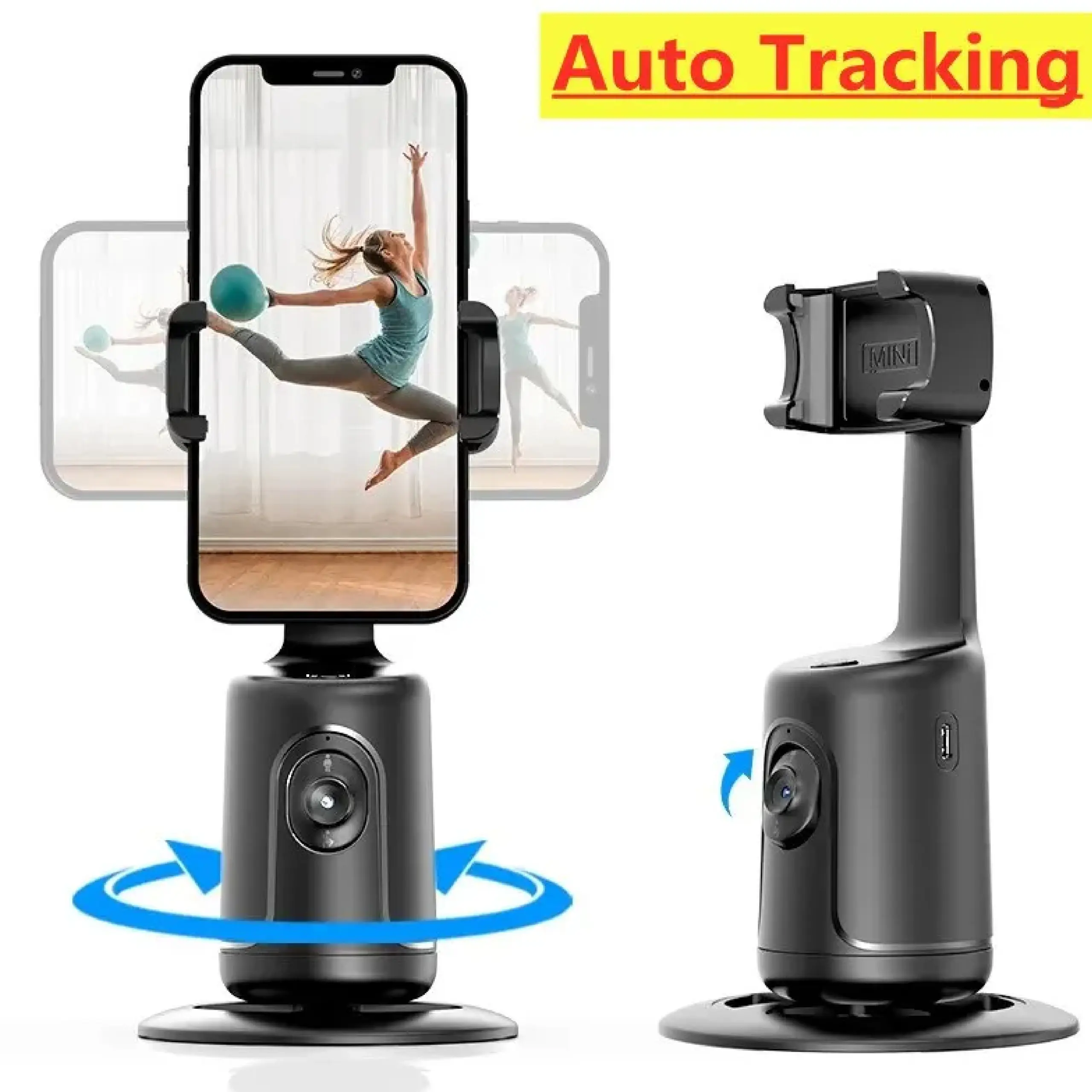 360 Auto Face Tracking Phone Holder - الصورة 3
