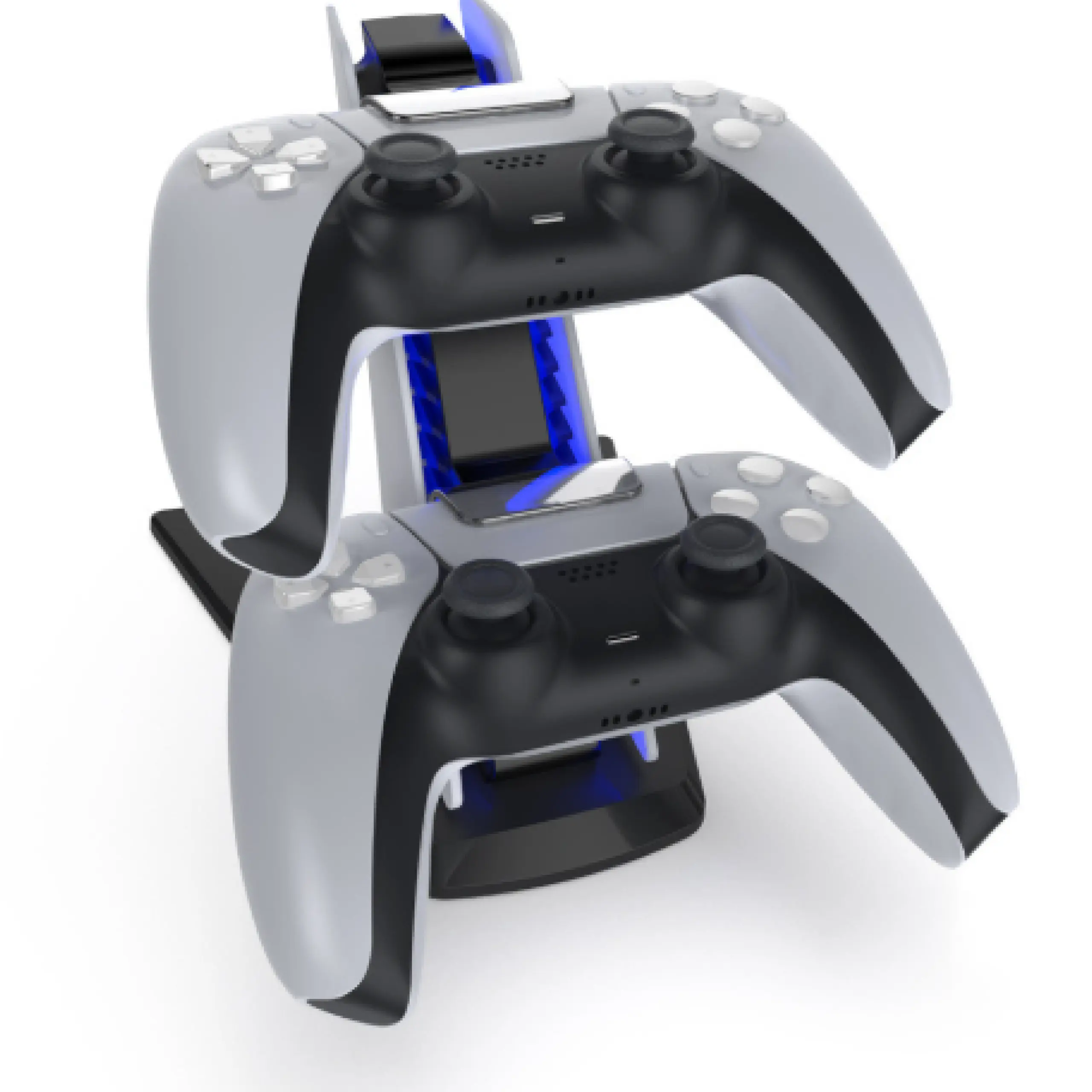 Dual Controller Charging Dock with Blue Light - الصورة 3