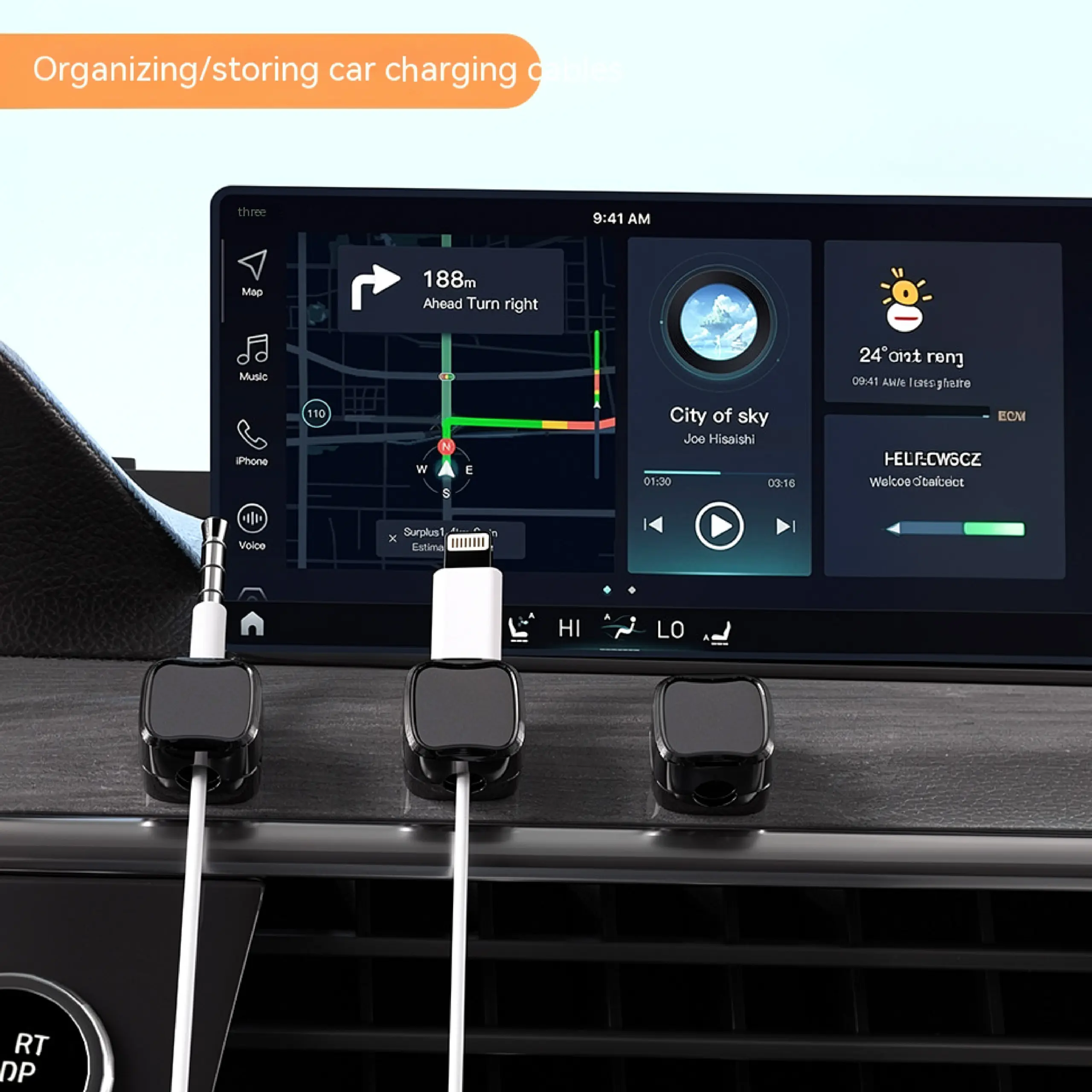 Magnetic Cable Organizer Clip - الصورة 2
