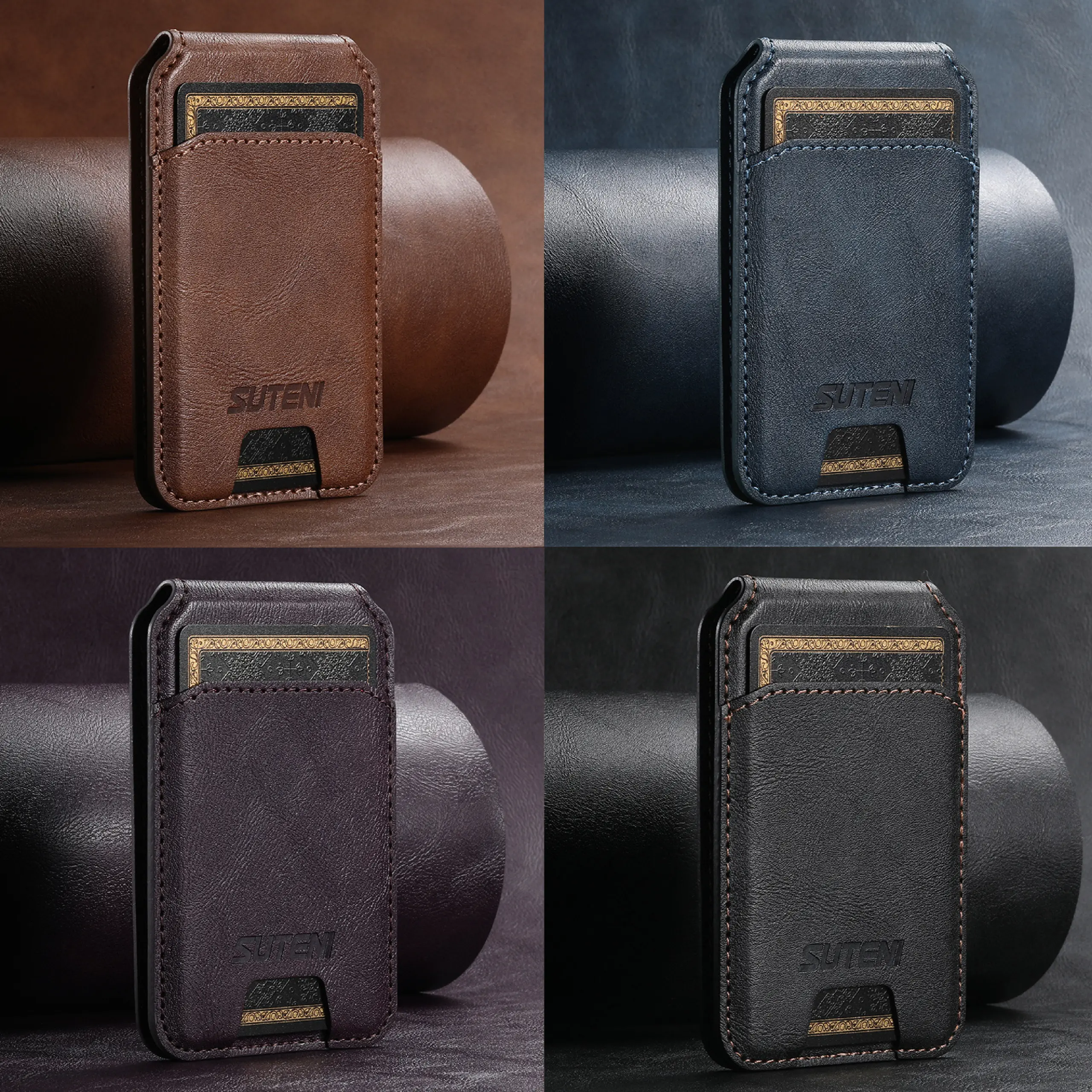 Magnetic Phone Card Holder Wallet - الصورة 4