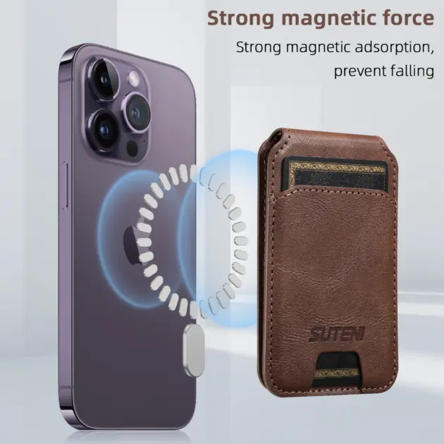 Magnetic Phone Card Holder Wallet