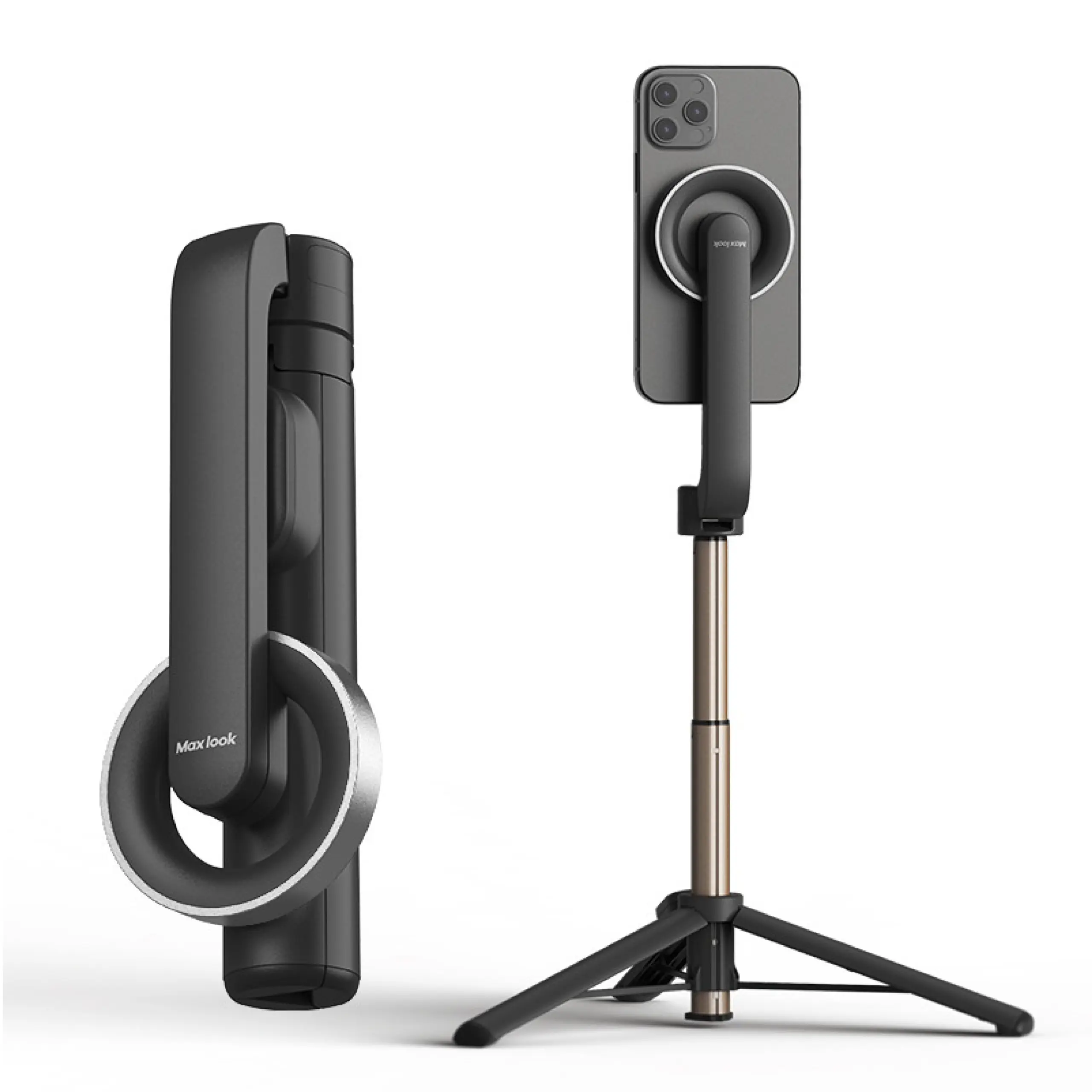 Magnetic Selfie Tripod with Bluetooth Remote - الصورة 2