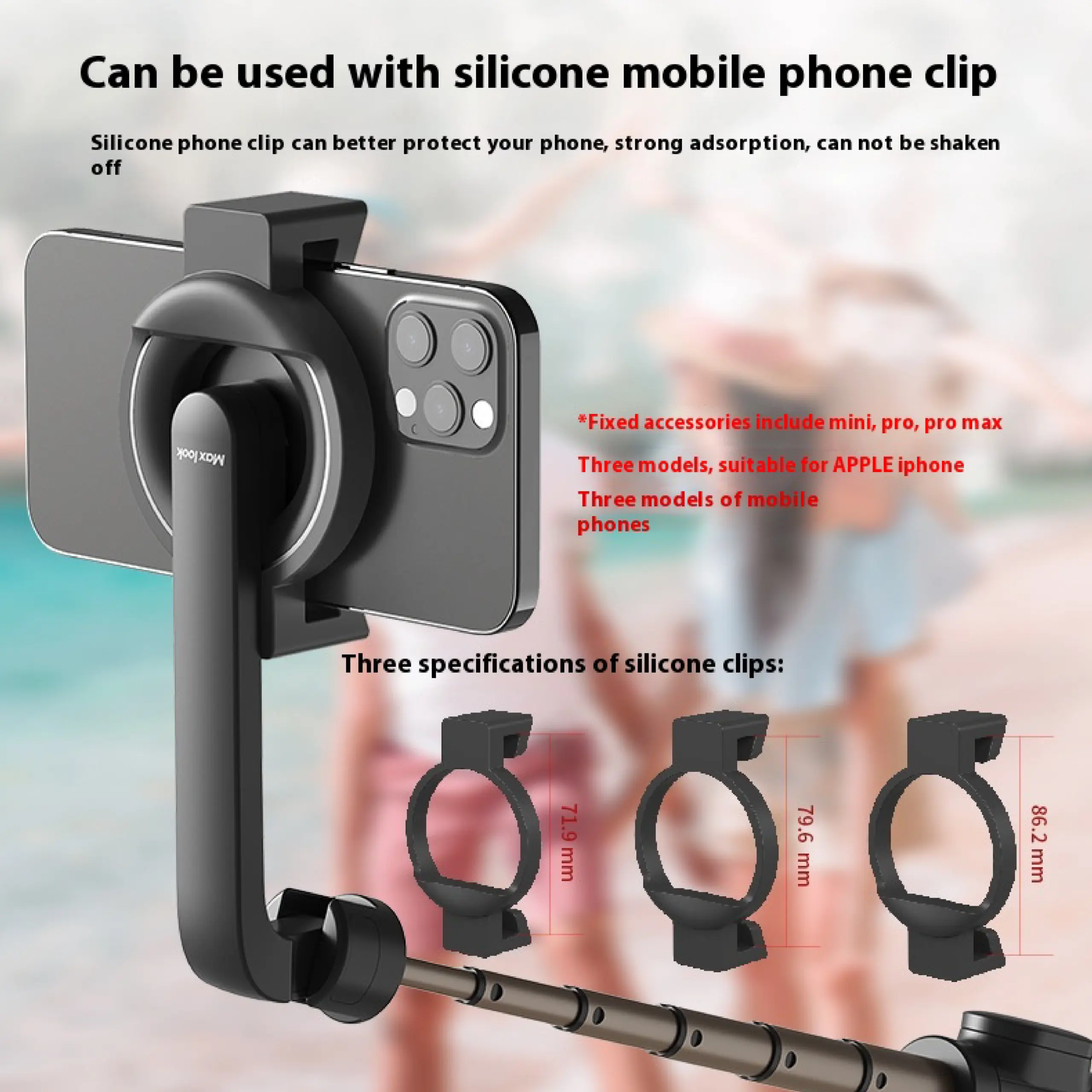Magnetic Selfie Tripod with Bluetooth Remote - الصورة 4