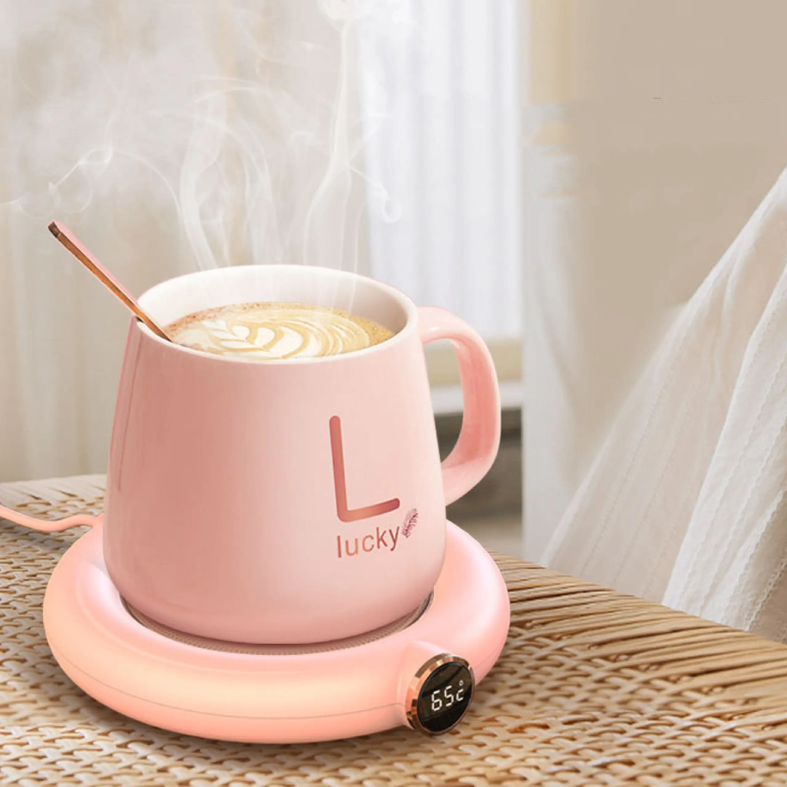 Smart Cup Warmer Coaster - الصورة 2